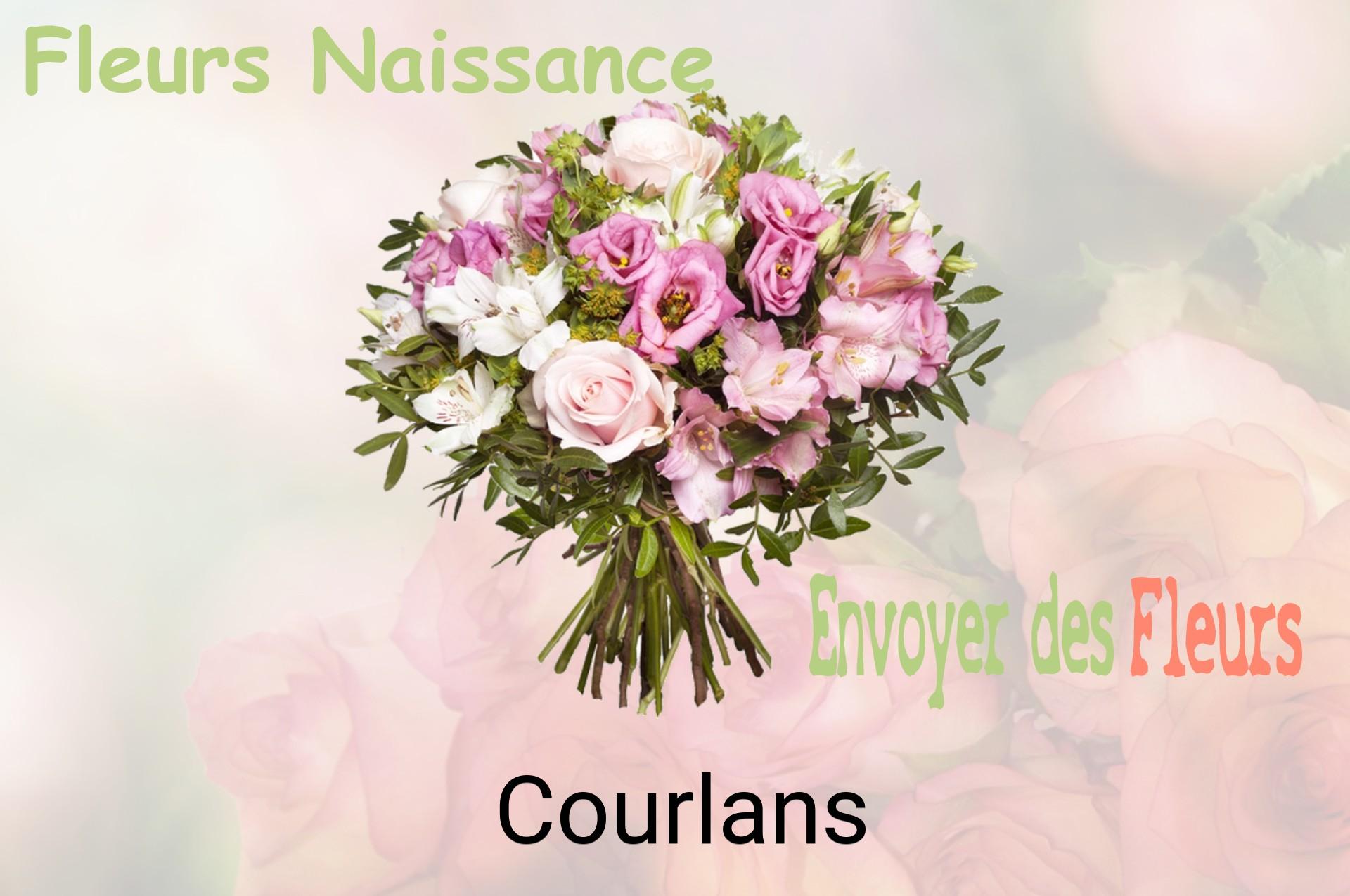 Bouquet de fleurs de naissance livré à Courlans